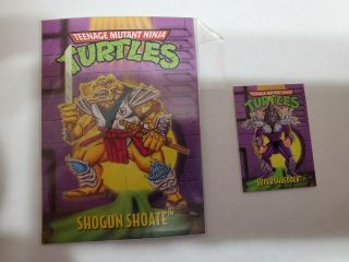 Teenage Mutant Ninja Turtles 1994 Shogun Shoate Collector Card