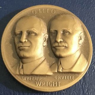 Medallic Art Co.  Statehood Ohio Orville Wilbur Wright Brothers Coin Medal