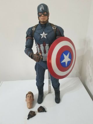 Neca 1/4 Scale Captain America Civil War Per - Owned