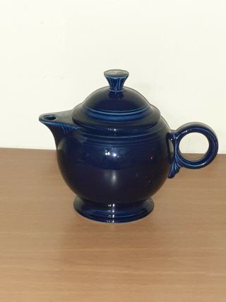 Fiestaware Cobalt Teapot Fiesta Dark Blue Large 44 oz Teapot with Lid 2