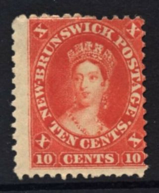 Brunswick Sg 17 10 Cents Red Cat £65 Mng Chalon Head For Having No