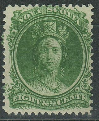 Canada - Nova Scotia 1860 ☀ Sc 11 - 8½c Green ☀ Mnh