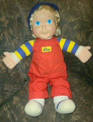22 " My Buddy Boy Doll By Playskool,  Blue Eyes,  Blonde Hair,  1990