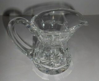 Waterford Crystal Cut Glass Creamer or Small Jug Ireland 4 1/8 
