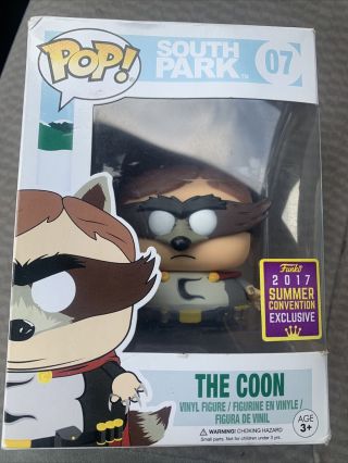 The Coon South Park Pop 4 " Vinyl Figure 07 Comic Con Funko Box Isn 