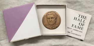 Jane Addams Hall Of Fame For Great Americans Medal,  1968 By Granville W.  Carter