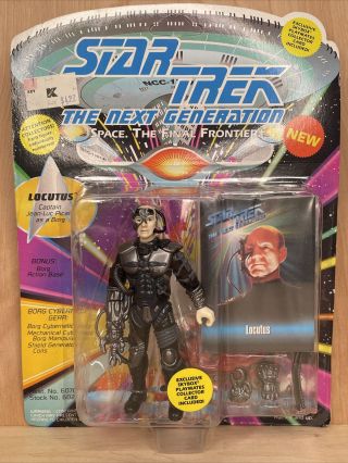 Playmates Star Trek The Next Generation 5 " Locutus Picard As A Borg Figure 1993