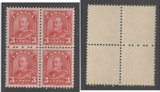 Mnh Canada 3 Cent Kgv Arch Block Of 4 - 167 (lot 23409)