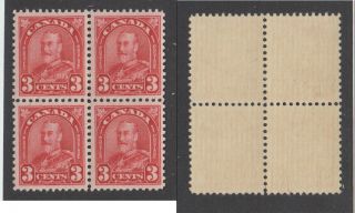Mnh Canada 3 Cent Kgv Arch Block Of 4 - 167 (lot 23410)