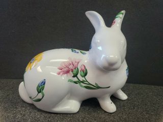 Tiffany & Co.  Sintra Floral Bunny / Rabbit Ceramic Porcelain Flowers