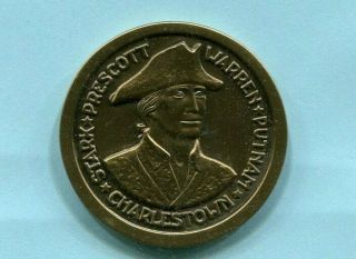 Coin Token Medal Bicentennial Of Bunker Hill Charlestown June 17,  1775 - 1975 105