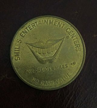 Vintage Smiles Entertainment Center Token Or Coin