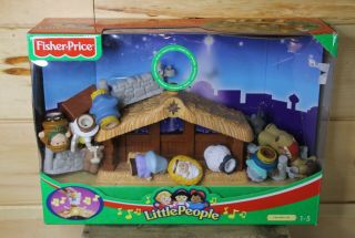 Fisher - Price Little People Deluxe Christmas Story Nativity Scene Playset W/box