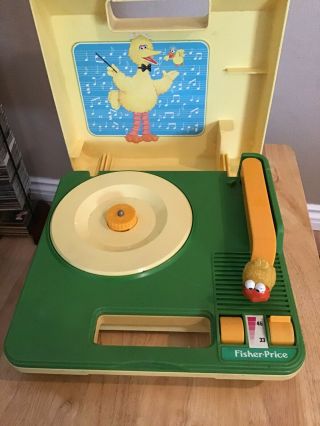 Vintage Fisher Price Sesame Street Record Player