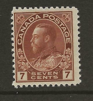 1922 - 31 Canada Kgv Sg2531 7c Red Brown Fine Mnh U/m Cat £12 Uk Post