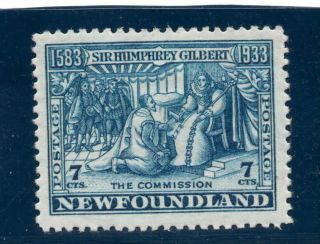 Newfoundland - Sg.  241 (a) : 1933 " 7c.  Greenish - Blue ".