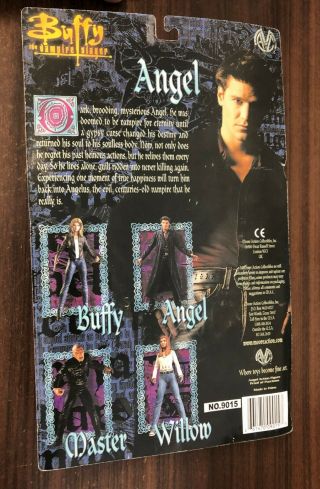 BUFFY THE VAMPIRE SLAYER (2000 Moore) - - Angel Action Figure - - On Card AF 2