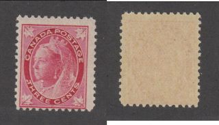 Mnh Canada 3 Cent Queen Victoria Leaf Stamp 69 (lot 19742)