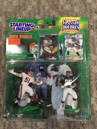 1998 Starting Lineup Classic Doubles Dick Butkus & Junior Seau Bears Chargers