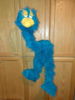 Vintage Teal Doozy Bird Muppet String Puppet Hosung 1994 Strings 38in