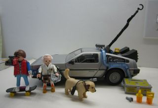 Playmobil 70317 Back To The Future Delorean Marty Mcfly Doc Brown Complete