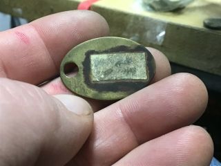Automotive Tool Check Brass Tag: FISHER BODY DIVISION (GM),  1 tag 2