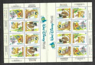 Pk64258:stamps - Canada 1621c Winnie The Pooh 16 X 45 Cent Booklet Pane - Mnh