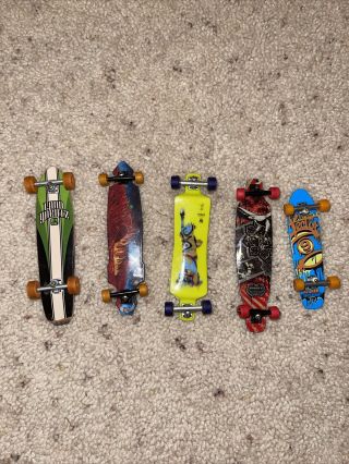 Tech Deck 5 Longboards - Approximately 5” Bustin Land Yachts Sector 9 Wow