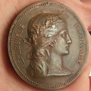 Antique Loudon Agricultural & Industrial Union French Dupuis 35mm Bronze Medal
