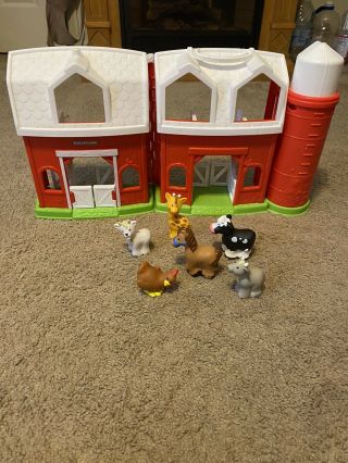 Fisher - Price Little People Animal Friends Farm Barn Sounds And 6 Animals
