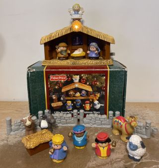 Fisher - Price Little People A Deluxe Christmas Story Nativity Scene Playset W Box 2
