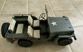 2002 Hasbro Gi Joe 1941 Jeep Willys Ww2 Green Vgc