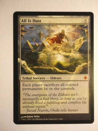 All Is Dust Rise Of The Eldrazi Nm,  English Mtg Magic The Gathering