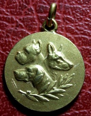 Art Nouveau Club Canin Renaisien 1st Prize Medal By Huguenin