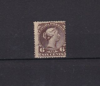 1868 6c Blackish Brown With Gum,  Lightly Hinged Small Thin In Left Margin