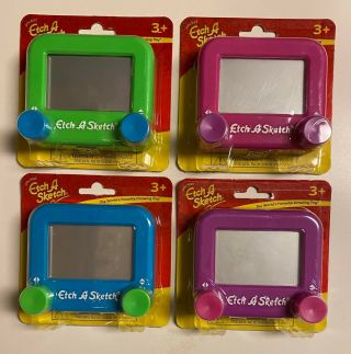 Mini Pocket Etch A Sketch - Your Choice Of 4 Colors - &