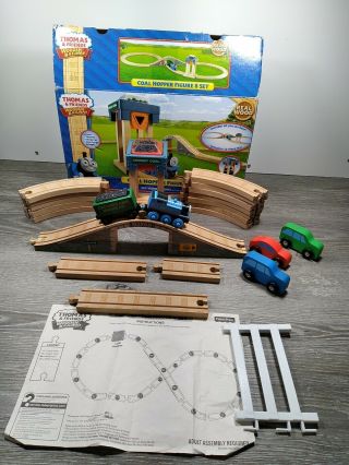 Thomas & Friends Train Wood Wooden Railway Coal Hopper Figure 8 Set Complete