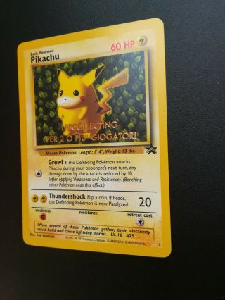 Pokemon ENG Ivy Pikachu Promo Black Star WOTC No.  1 Golden Stamp 3 3