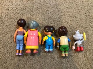 5 Dora The Explorer Action Figures Doll Magic Dollhouse Family Cake Topper VTG 2