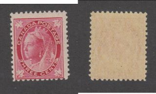 Mnh Canada 3 Cent Queen Victoria Leaf Stamp 69 (lot 19743)
