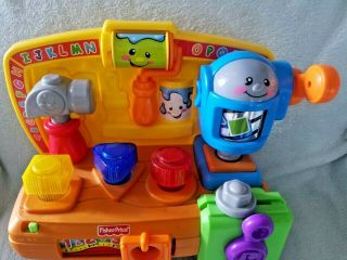 Fisher Price Laugh & Learn LEARNING WORKBENCH Tool Bench Lights Music Activities 3