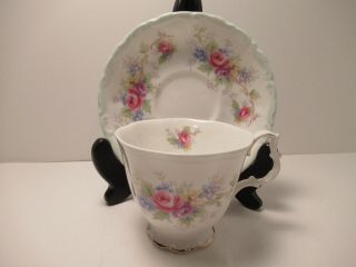 Royal Albert English China Tea Cup & Saucer " Colleen " Exc.