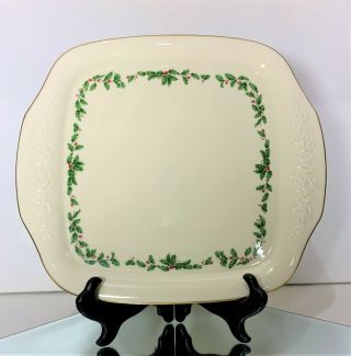 Lenox China Holiday 12 " Square Serving Plate