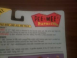 Pee - Wee ' s Playhouse Pee Wee Herman Poseable Action Figure 1988 Matchbox 3