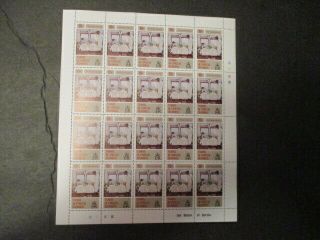 Turks & Caicos Stamps Norman Rockwell Stamp Issue Full Sheet Topic: Gratuity