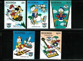 Hick Girl - Redonda Stamps Disney Mickey Mouse & Friends F1263