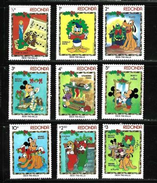 Hick Girl - Redonda Stamps Disney Mickey Mouse & Friends F1260