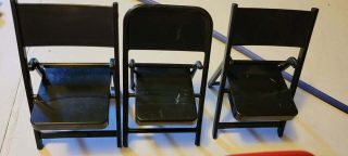 WWE Accessories Folding Steel Chairs Red Black 3