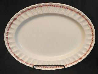 Ivanhoe Rust By Spode Copeland England 15in Oval Serving Platter Vintage