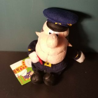 8 " Frosty The Snowman Traffic Cop Plush 1999 Cvs Stuffins Pre - Owned With Tags